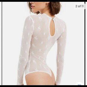 FREE PEOPLE MAKE OUT MESH BODY SUIT